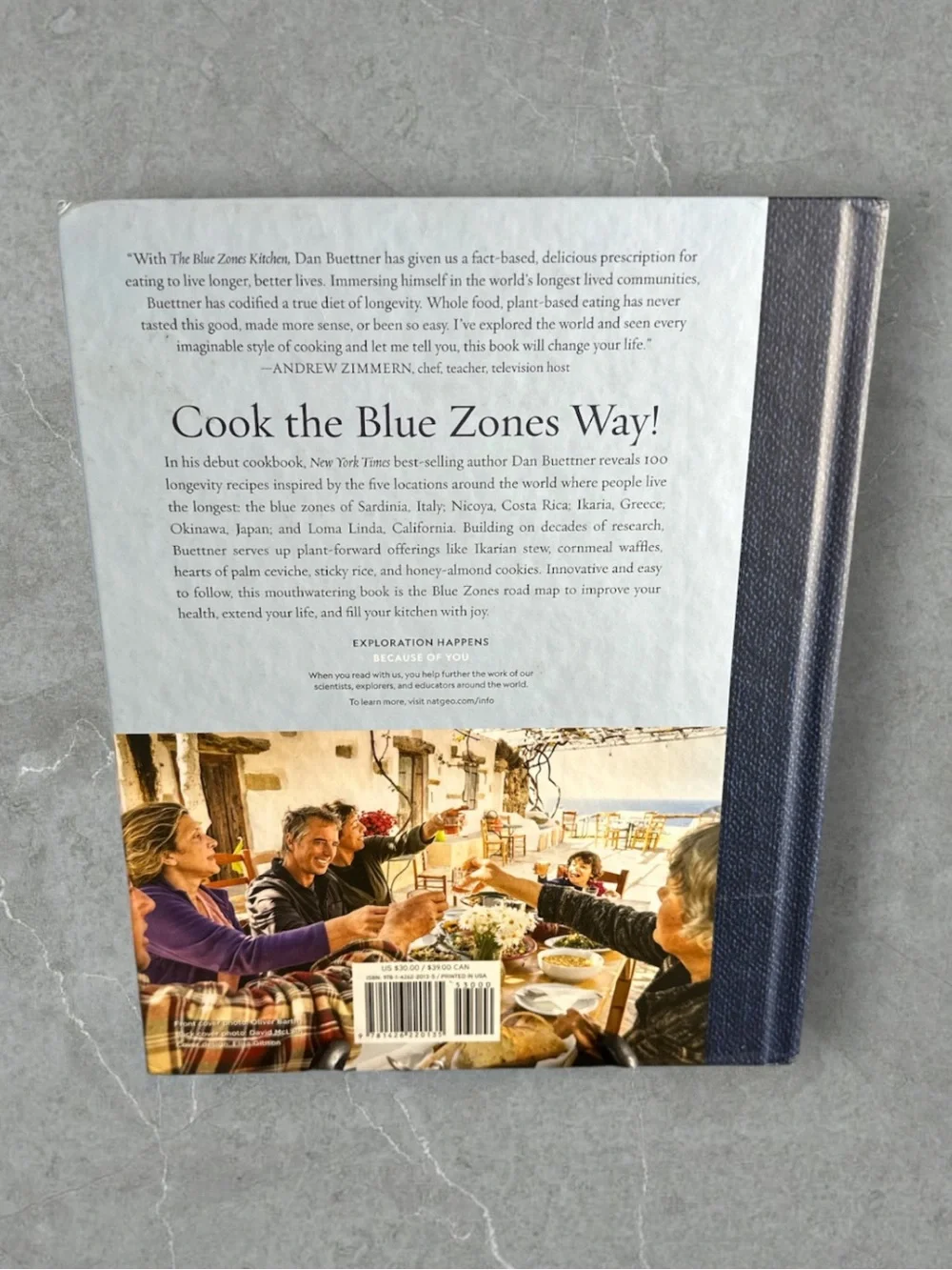 The Blue Zones Kitchen National Geographic cookbook by Dan Buettner